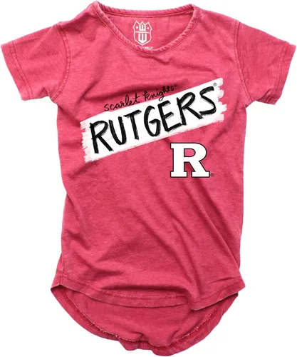 Vista 61 de Wes and Willy NCAA - Camiseta Burnout para niñas S/S