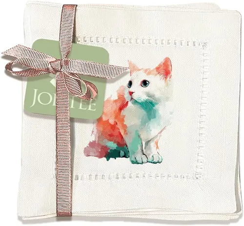 Vista 16 de Jolitee Servilletas decorativas de cóctel con punto vainica, 6 x 6 pulgadas, lavables, similares al lino, hechas a mano para el entretenimiento