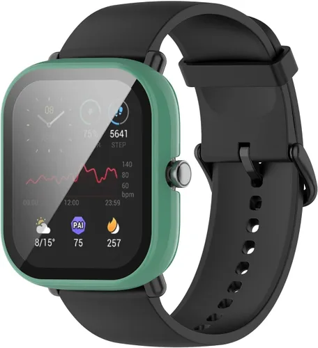 Vista 6 de Protector de pantalla compatible con Amazfit GTS 2 Mini, accesorios para relojes inteligentes, fundas TenCloud resistentes a los arañazos, cubierta