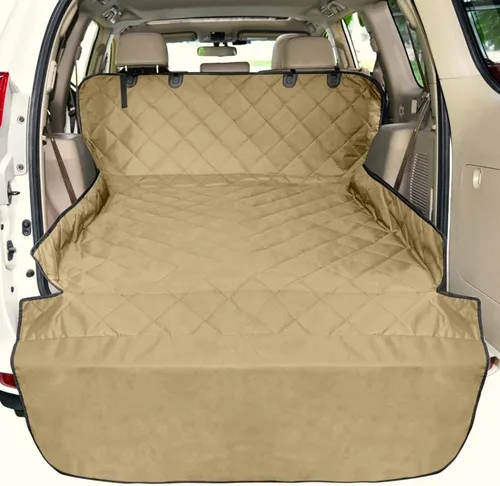 Vista 12 de Forro de carga SUV para perros - Funda para maletero para SUV con protector de solapa para parachoques A-Negro