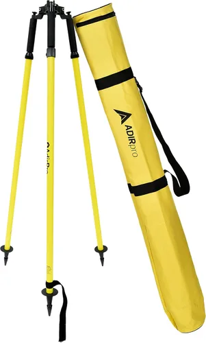 Vista 10 de AdirPro Trípode de poste de prisma de aluminio Trípode de poste de rango ajustable con abrazadera de liberación rápida para poste de Verde