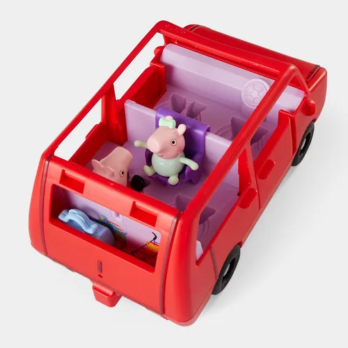 Vista 10 de PEPPA PIG Peppa's Big Family Car con 2 figuras (para 5), juego de autos de juguete para niñas y niños, niños a partir de 3 años