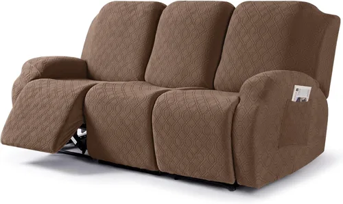 Vista 41 de VANSOFY Funda para silla reclinable, 3 piezas elásticas para silla reclinable, funda suave para silla reclinable, protector de muebles para perros