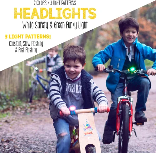 Vista 6 de Hornit Mini bocina de bicicleta y scooter con faros para niños