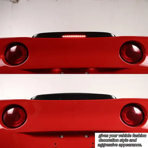 Vista 7 de Lcojicep Funda de cubierta de luz de freno trasera montada en alto para automóvil Compatible con Chevrolet Corvette C6 2005-2013, parche decorativo