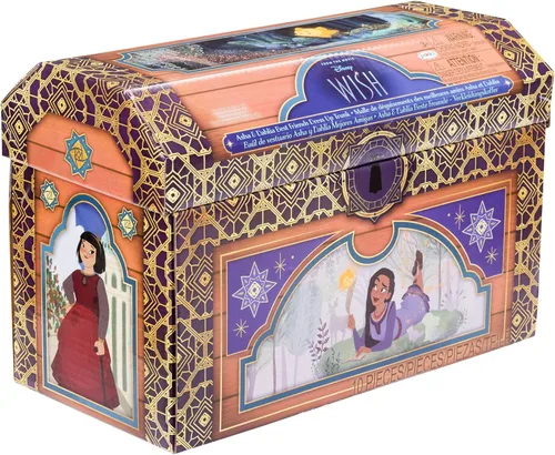 Vista 9 de Disney's Wish Asha & Dahlia - Baúl de vestir, juego de rol de mejores amigos, se adapta a tallas 4-6X Exclusivo de Tienda