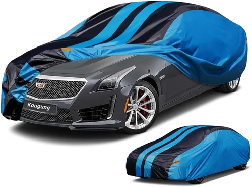 Vista 48 de Kaugung Funda impermeable para automóvil BMW Serie 3 (1999-2025), cubierta exterior completa para automóviles, ligera, resistente al sol, UV