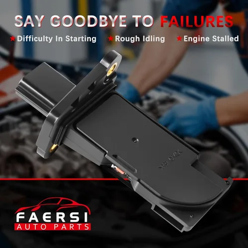 Vista 148 de Medidor de sensor de flujo de aire masivo MAF compatible con Ford con E-150 4.6L, 5.4L 2004-2014, para Ford E-150 Club Wagon 5.4L Reemplazo