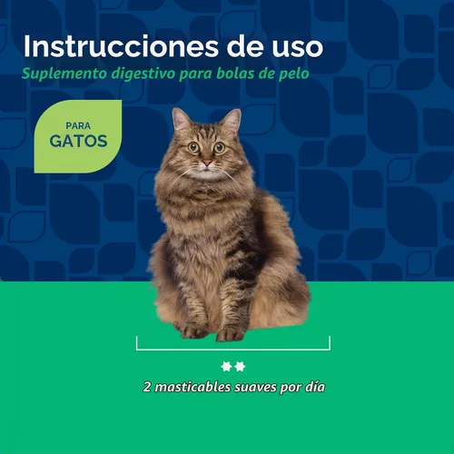 Vista 6 de NaturVet Suplemento de ayuda para bolas de pelo para gatos - Plus Pumpkin - Ayuda a eliminar y prevenir bolas de pelo - 60 masticables suaves