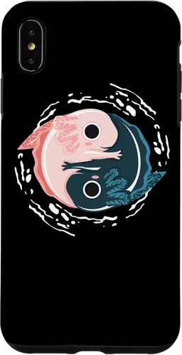 Vista 7 de iPhone 15 Yin Yang Axolotl Zen Meditation Axolotls Yoga Mindfulness Case