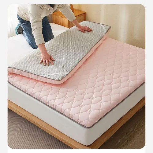 Vista 5 de Colchón de futón suave grueso japonés individual plegable portátil antideslizante futón, camping dormitorio piso cama de invitados