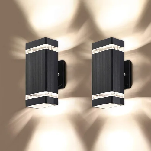 Vista 12 de LMP LED luz de pared cuadrada, luces al aire libre, cuerpo de aluminio impermeable, 3000k 5W con certificado ETL