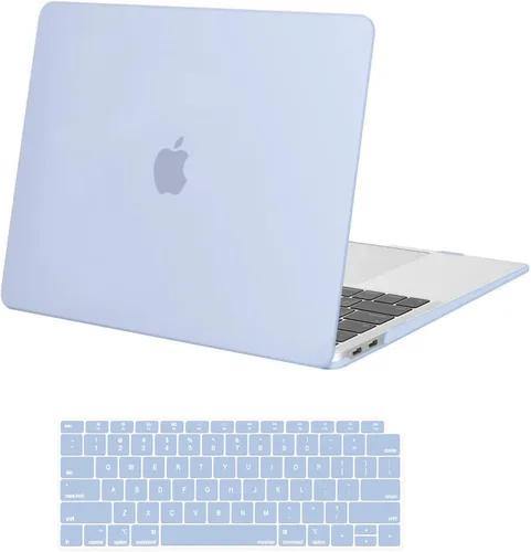 Vista 34 de MOSISO Compatible with MacBook Air 13 inch Case M1 2021 2020 2019 2018 azul (Airy Blue)