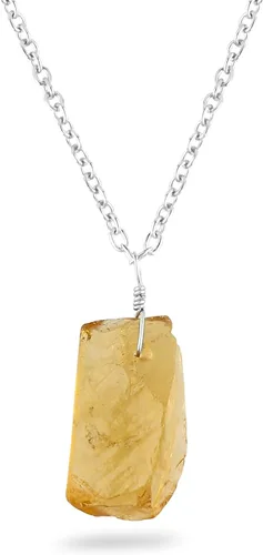 Vista 18 de Colgante delicado de piedras preciosas naturales crudas, collar de piedras ásperas surtidas, hecho a mano, joyería hipoalergénica bohemia