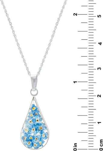 Vista 14 de Amazon Essentials Collar con colgante de flor prensada de plata de ley y oro sobre plata esterlina (anteriormente colección Amazon)
