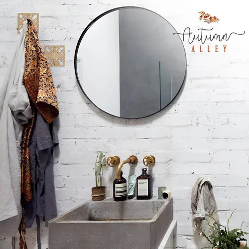 Vista 8 de Autumn Alley Dos Ganchos Dorados, Gancho para Toallas de Baño, Gancho para Bata Montado en la Pared - Ganchos Decorativos de Pared para Toalla