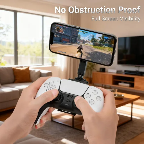 Vista 2 de Soporte magnético de teléfono para PS5 Soporte de controlador inalámbrico para control de juegos PS5