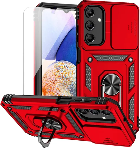 Vista 13 de Funda para Samsung Galaxy A15 5G con cubierta para lente de cámara, protector de pantalla HD, doble capa de grado militar, probada contra caídas