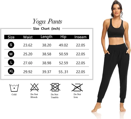 Vista 6 de DIBAOLONG - Pantalones deportivos holgados para mujer, para entrenamiento, yoga o descanso, cómodos, con bolsillos