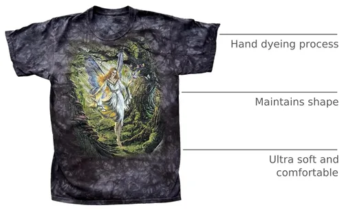 Vista 3 de The Mountain Camiseta Fairy Queen para hombre Negro