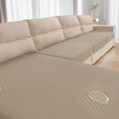 Vista 39 de Funda repelente al agua para cojín de sillón, funda elástica para respaldo individual de sofá seccional, funda para sofá en forma de L para mascotas
