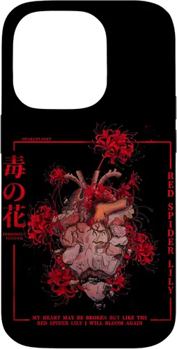 Vista 17 de Carcasa estética para iPhone 17, diseño de lirio de araña roja o Higanbana en Japón