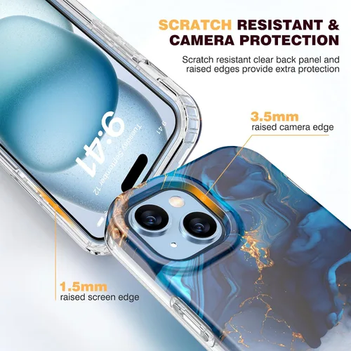 Vista 66 de DIACLARA - Funda transparente compatible con iPhone XR 6.1 pulgadas 2018