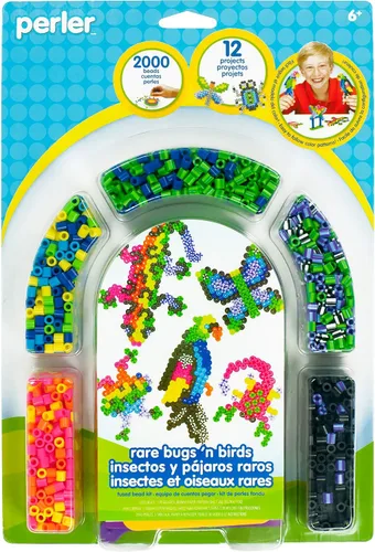 Vista 14 de Perler Kit de actividades para manualidades con cuentas de dinosaurios, 5004 piezas 5000 Beads, 2 Pegboards, Pattern, Ironing Paper, and more