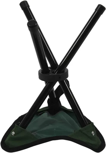 Vista 5 de Taburete plegable trípode al aire libre portátil camping asiento silla de pesca nuevo