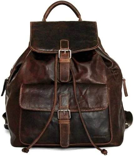 Vista 5 de Mochila Voyager con cordón #7517, Marrón, Classic
