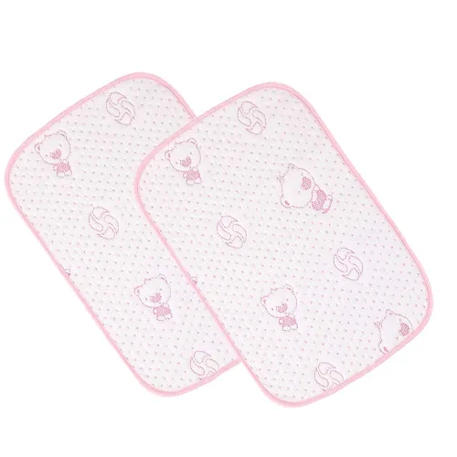 Vista 8 de 3 piezas Paquete Monvecle Almohadillas Cambiadoras de Pañal de Algodón para Bebé Impermeables Lavables Revestimientos de Pañales
