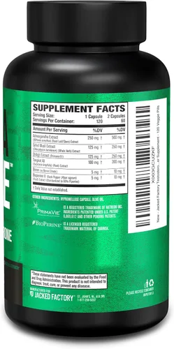 Vista 5 de Jacked Factory Potenciador de testosterona para hombres PRIMASURGE - con Tongkat Ali, PrimaVie, Ashwagandha - Aumenta la vitalidad, el crecimiento