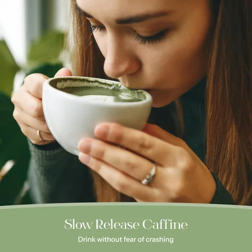 Vista 4 de Polvo de Latte de Matcha Beauty de Kroma, 17g, 7 Porciones – Té verde matcha de grado ceremonial con colágeno para piel radiante y soporte capilar