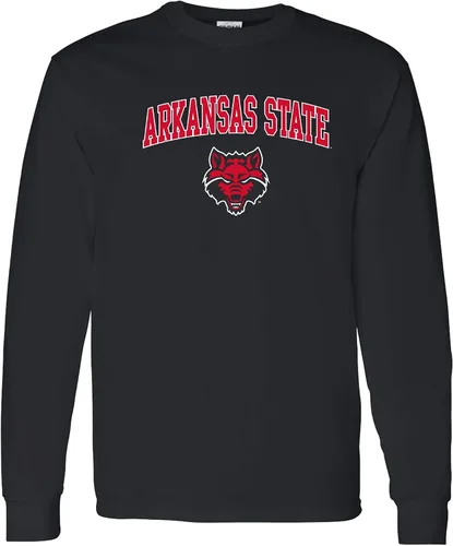 Vista 130 de NCAA oficial de College – University Team Color Arco Logo Manga Larga