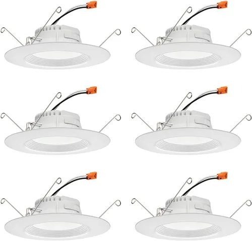Vista 18 de Juno RB4SC RGBW MW M6 RetroBasics Retrofit Smart Downlight, conmutable, RGBW, 4 pulgadas, blanco mate