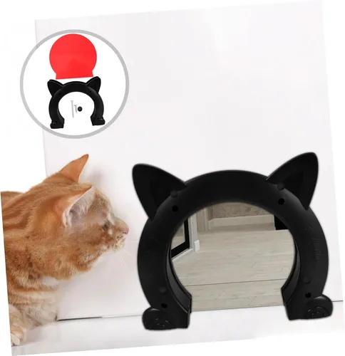 Vista 9 de No-Flap Interior Cat Door Pet Entrance for Doors with Easy Cleaning Safety Design Stylish Home Decor Accessory