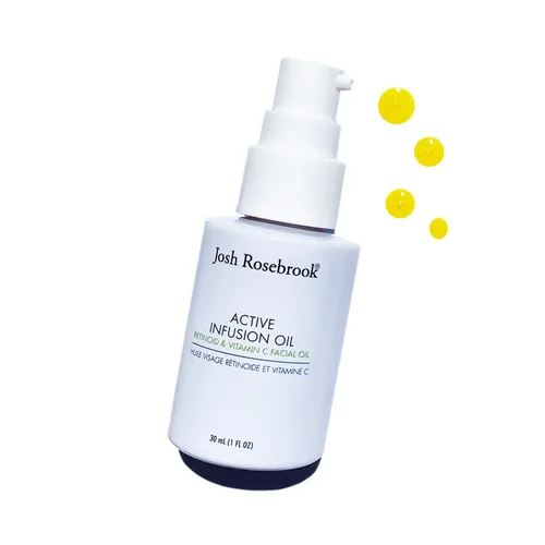 Vista 3 de Josh Rosebrook - Aceite de infusión activa Retinoide y suero facial de vitamina C mejora la textura y el tono de la piel, reduce las líneas finas