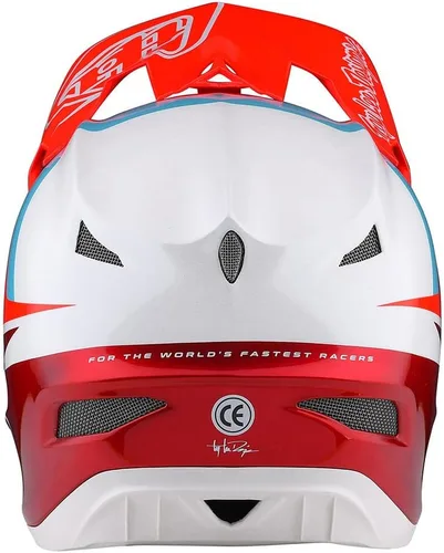 Vista 3 de Troy Lee Designs Adulto Downhill Bicicleta de montaña BMX Casco de fibra D3 Anarchy de cara completa