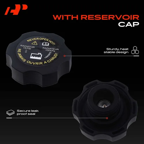 Vista 5 de A-Premium Tanque de depósito de recuperación de desbordamiento de refrigerante del motor [con tapa] Compatible con Chevy Malibu 2008-2012 y Pontiac