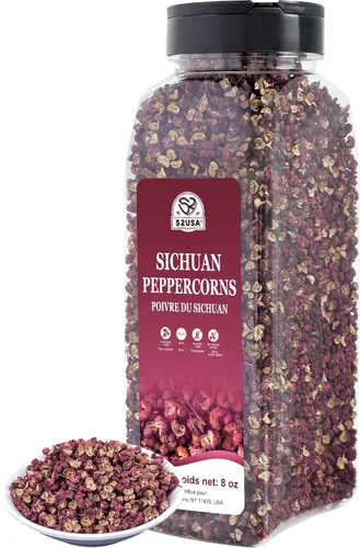 Vista 9 de 52USA Pimienta Sichuan, granos de pimienta Szechuan (4 onzas), auténtica pimienta roja Szechuan, menos semillas, sabor fuerte, granos de pimienta