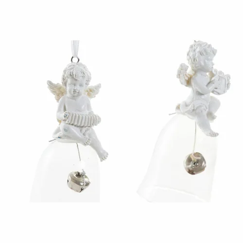 Vista 3 de Adorno Navideño DKD Home Decor Resina Cristal Ángel (4 pcs) (5 x 5 x 10.5 cm)