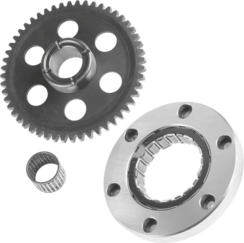 Vista 5 de Caltric Embrague de arranque y rueda loca de engranajes compatible con Yamaha Raptor 660R YFM660R 2001-2003