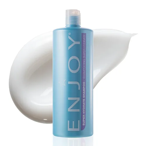 Vista 7 de Enjoy Super Hydrate Shampoo, Strengthening and Moisturizing Cleanser for Dry and Weak Hair, Smoothing and Hydrating Sulfate-Free Formula, pH