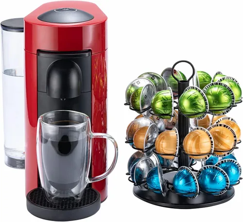 Vista 8 de Soporte de carrusel Vertuo de 5 niveles para Nespresso Vertuo Pod Coffee Pod Holder (capacidad de 50 cápsulas)
