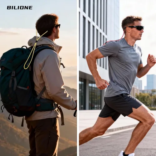 Vista 2 de BILIONE Correas trenzadas fluorescentes para lentes de sol, soporte para gafas de sol alrededor del cuello para hombres, mujeres y niños, cadena
