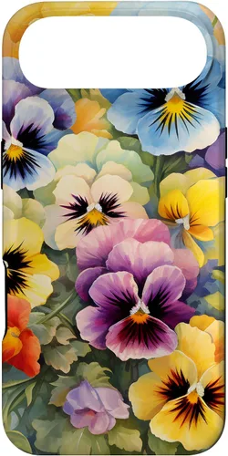Vista 27 de Southern Boho Chic Happy Pansy Floral Garden Bouquet Case for iPhone 17