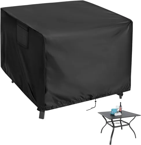 Vista 8 de Kingling - Mantel cuadrado impermeable para mesa de exterior, 24 pulgadas