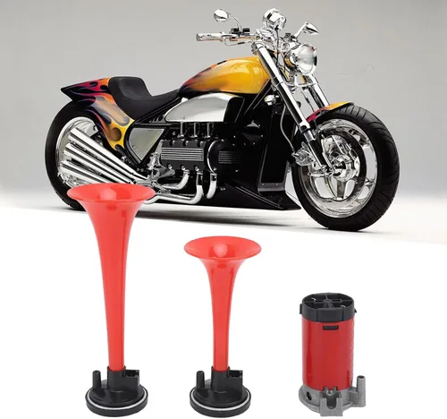 Vista 7 de Juego de bocinas de aire, kit de bocina de aire dual de 12 V 20 A, bocina de aire de 120 db con compresor para camión, tren, barco