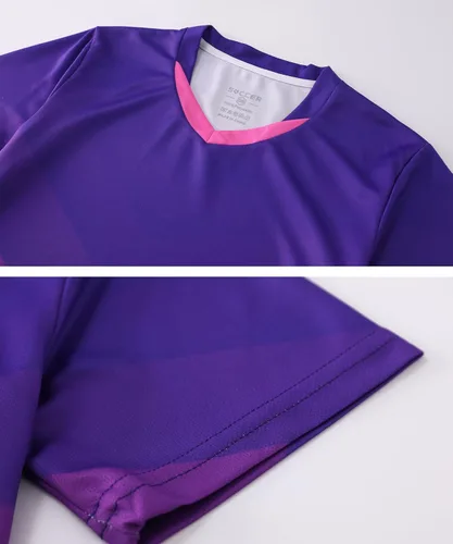 Vista 5 de Paquete de 2 camisetas de fútbol y pantalones cortos para niño, de secado rápido, uniforme de entrenamiento de equipo deportivo