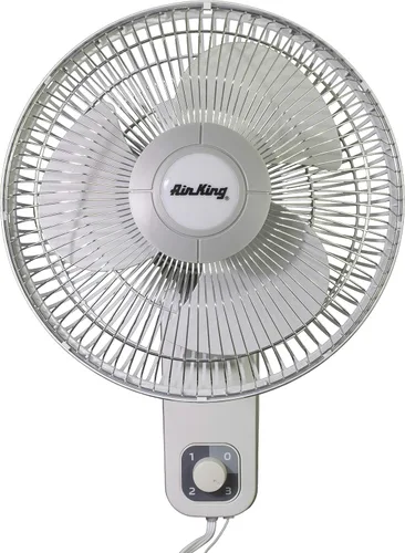 Vista 8 de Air King 9012 Ventilador oscilante de montaje en pared de grado comercial, 12 pulgadas, color blanco